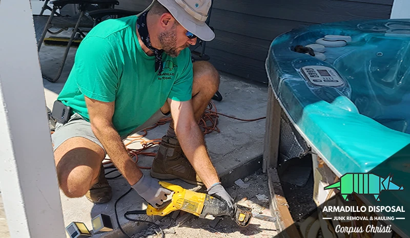 Hot Tub Demolition Services in Port Aransas, Corpus Christi, Texas